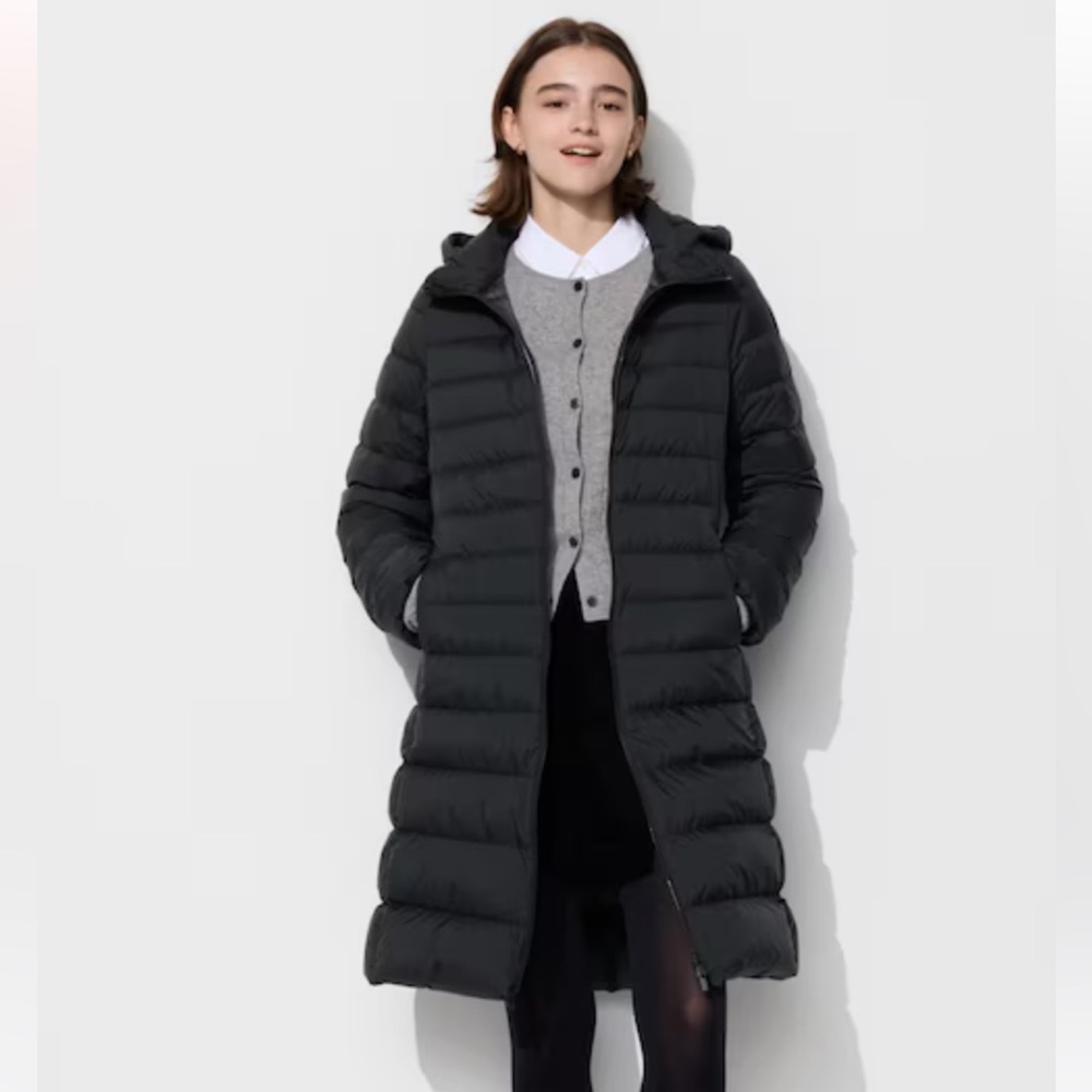 Uniqlo Ultra Light Down Long Coat - Black size M